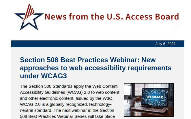 WCAG 2.0 Accessibility Webinar
